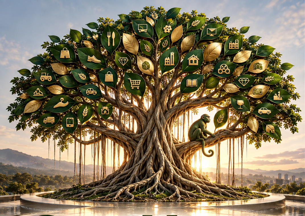 Green Monkey Federation banyan tree operating metaphor